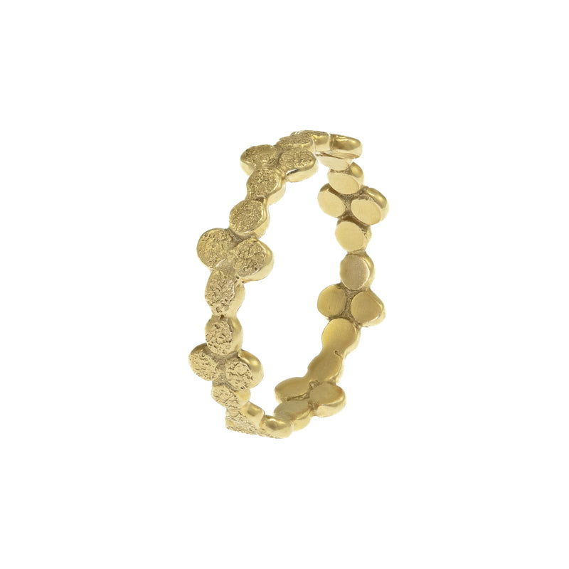 14K Gold Droplet Cluster Band - Hozoni Designs