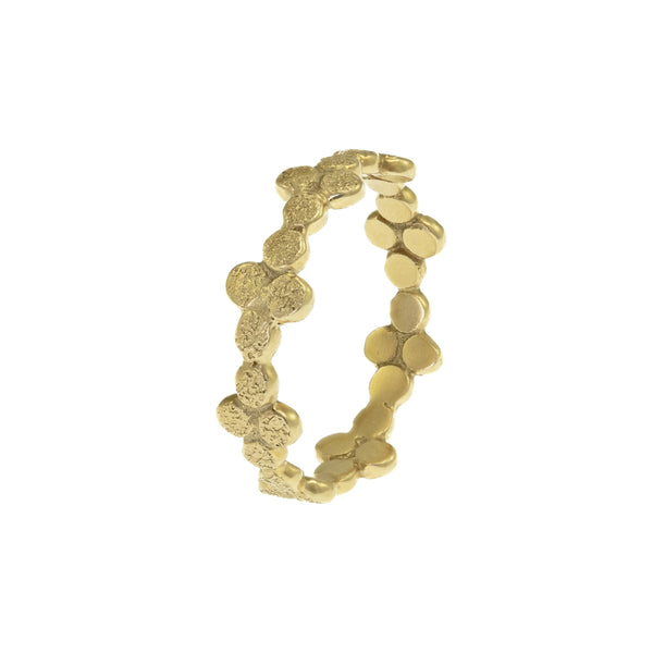 14K Gold Droplet Cluster Band - Hozoni Designs