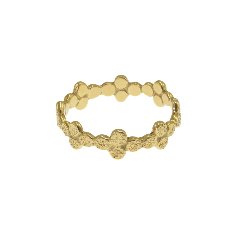 14K Gold Droplet Cluster Band - Hozoni Designs