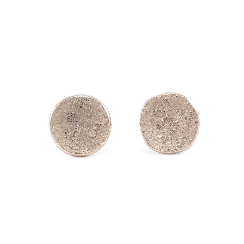 14K Gold Organic Stud Earrings - Hozoni Designs