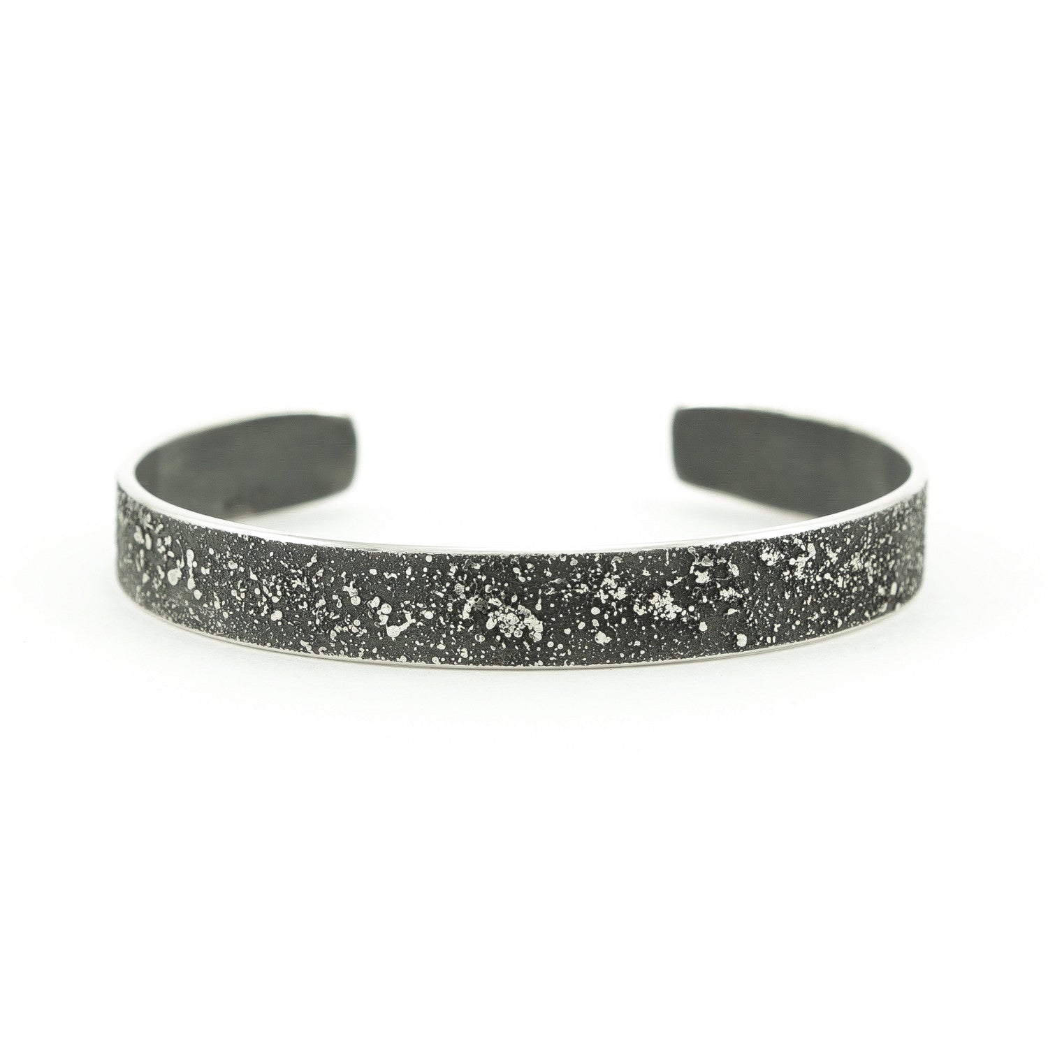 Sterling Silver Cuff Bracelet with Organic Texturing - Hozoni Designs