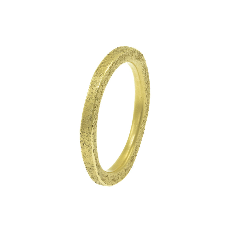 Women's 14K Gold Thin Organic Band
