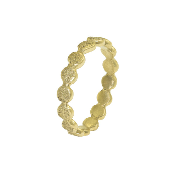 Women's 14K Gold Droplet Band - Hozoni Designs