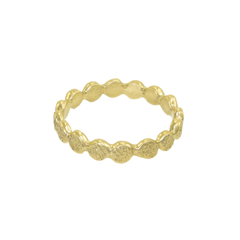 Women's 14K Gold Droplet Band - Hozoni Designs