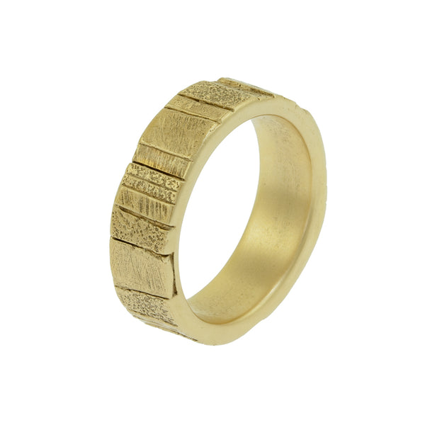 Men's 14K Gold Recycled Band - Hozoni Designs