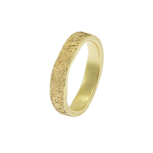 Women's 14K Gold Organic Band - Hozoni Designs
