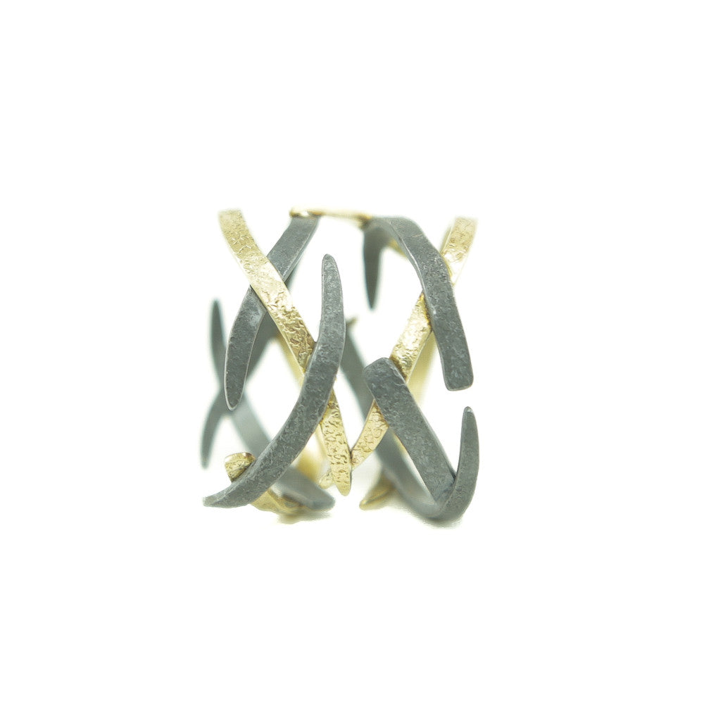 Women's 14K Gold Woven Ring - Hozoni Designs