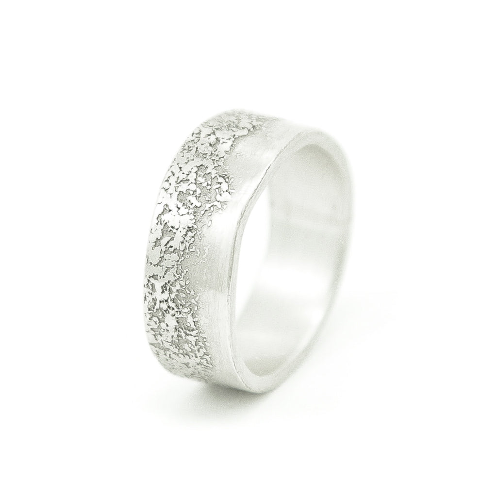 Men's Sterling Silver Organic Band - Hozoni Designs