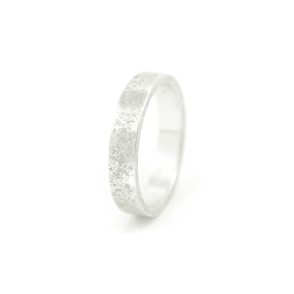 Women's Sterling Silver Rustic Band - Hozoni Designs