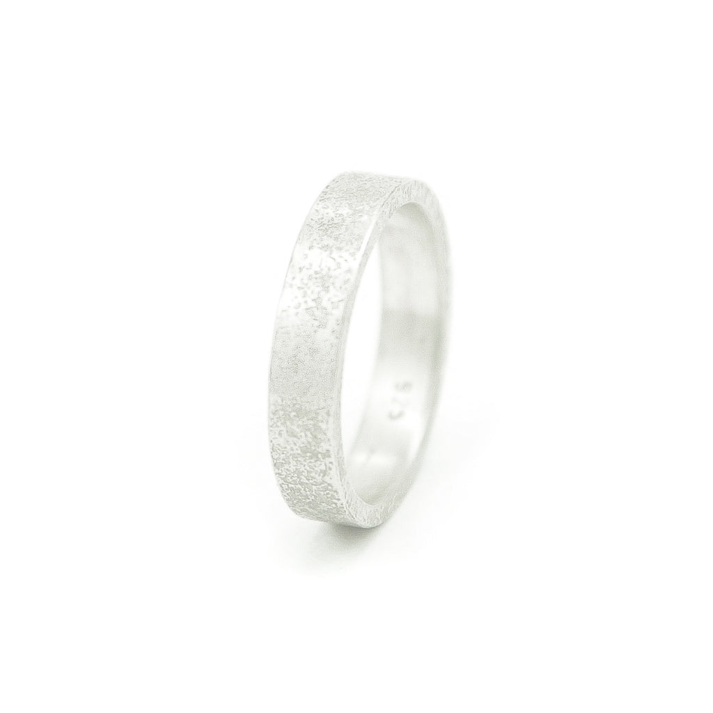 Women's Sterling Silver Rustic Band - Hozoni Designs