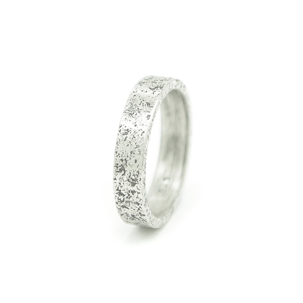 Women's Sterling Silver Rustic Band - Hozoni Designs