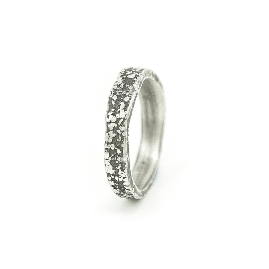 Women's Sterling Silver Organic Band - Hozoni Designs