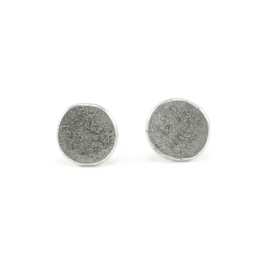 Sterling Silver Organic Stud Earrings - Hozoni Designs