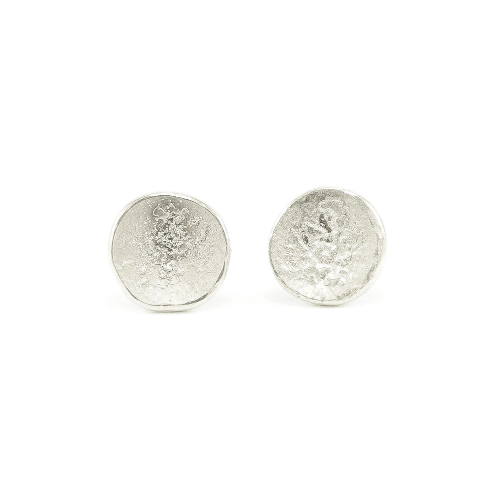 Sterling Silver Organic Stud Earrings - Hozoni Designs