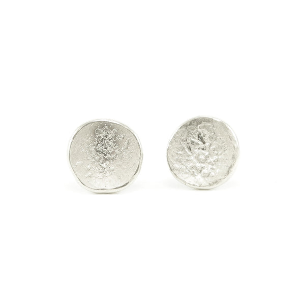 Sterling Silver Organic Stud Earrings - Hozoni Designs