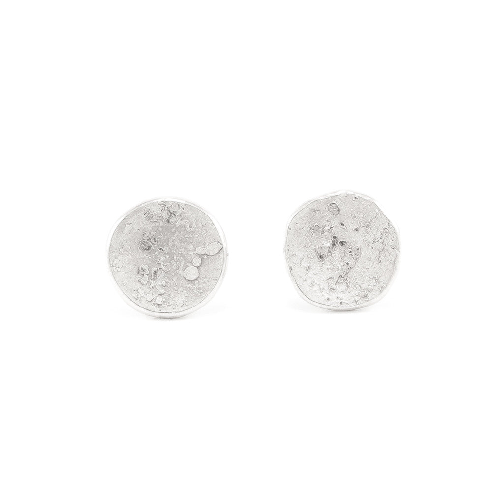Sterling Silver Organic Stud Earrings - Hozoni Designs